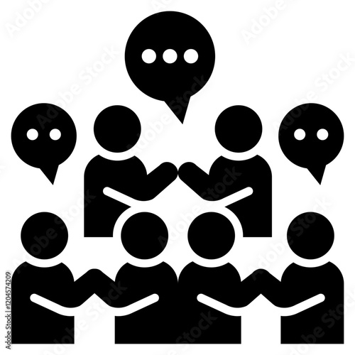 Sales and Job Activity  Glyph Black Icon