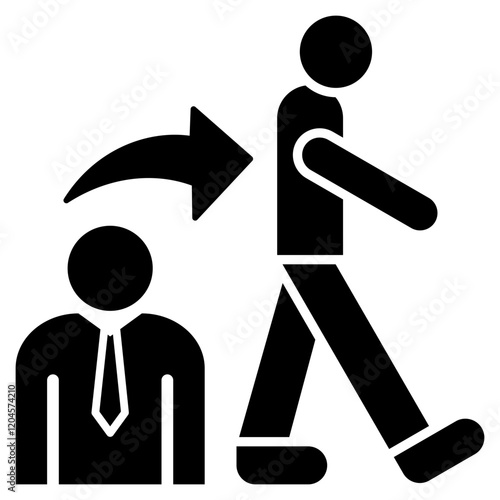 Sales and Job Activity  Glyph Black Icon