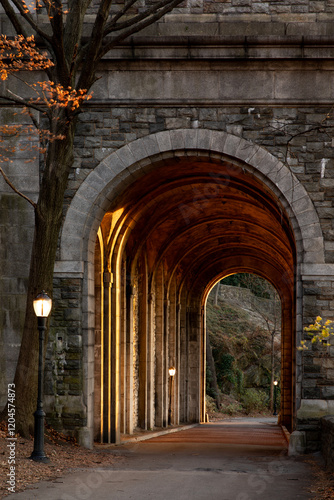 Fort Tryon park Billings Arcade arches photo