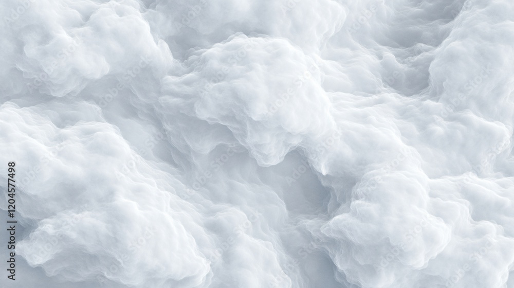 Obraz premium Abstract White Cloud Formation AI Generated Background Texture