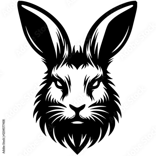 Rabbit demon silhouette