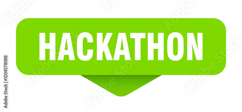 hackathon sticker. hackathon sign on transparent background