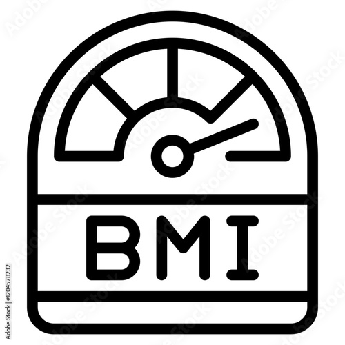 BMI Measurement Gauge Icon