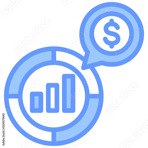 Market Penetration Blue Icon