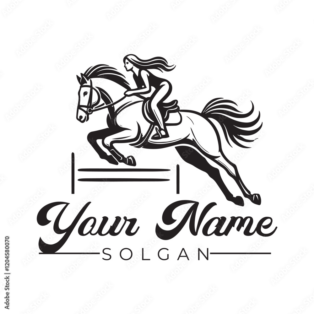 Obraz premium Equestrian Show Jumping and Dressage