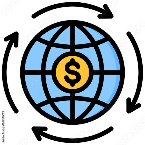 Globalization Outline Color Icon