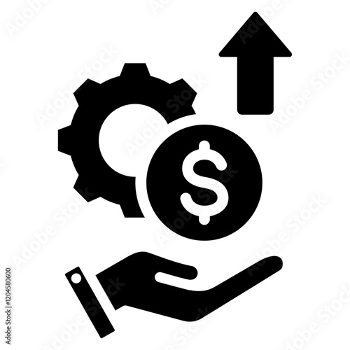 Monetization Glyph Icon