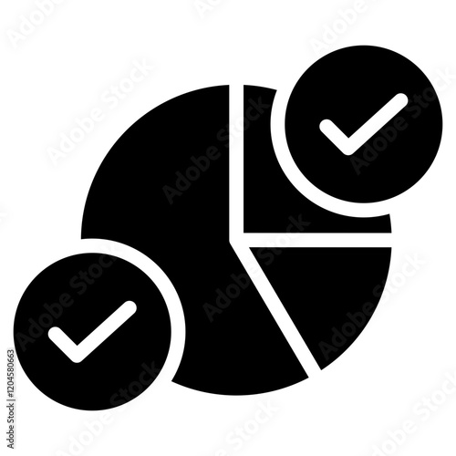 Market Segmentation Glyph Icon