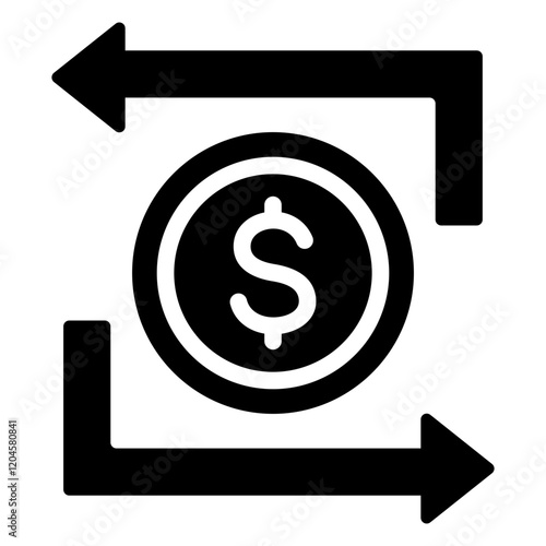 Cashflow Glyph Icon