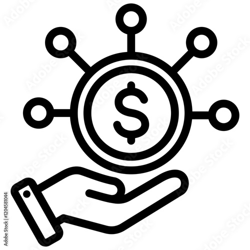 Revenue Stream Outline Icon