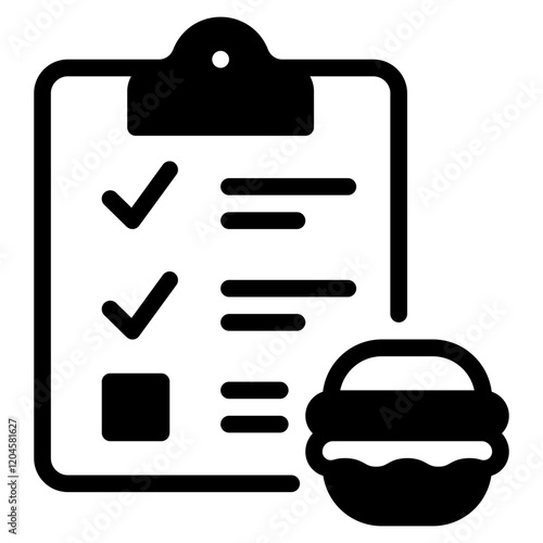 Food Inventory Checklist Icon