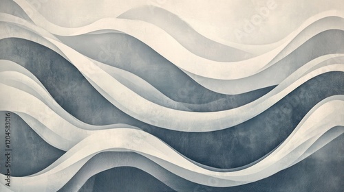 Wallpaper Mural Abstract wavy background with shades of gray and white. Torontodigital.ca