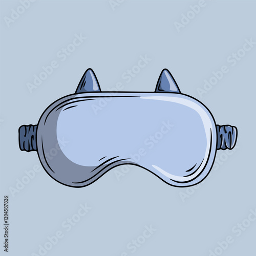 Cute and comfortable blue eye mask for sleeping
