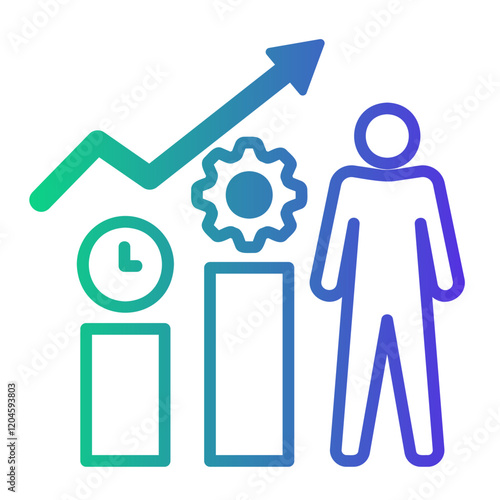 person Line Gradient Icon