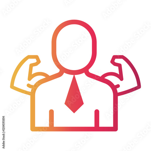 self Line Gradient Icon