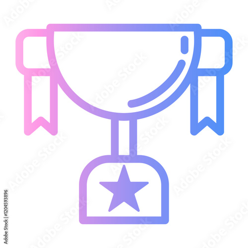 trophy Line Gradient Icon