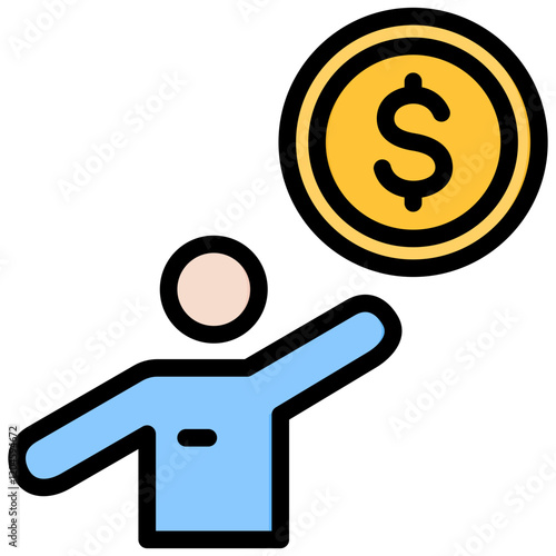 Investor Outline Color Icon
