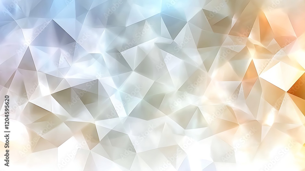 Abstract Low Polygonal Background Design in Soft Hues Abstract Low Polygonal Background Design in Soft Hues