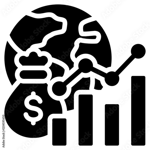 Economic Factor Glyph Icon