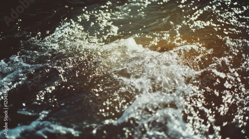 Wallpaper Mural Sunlight plays on rippling water, casting shimmering reflections that dance gracefully across the surface. Torontodigital.ca