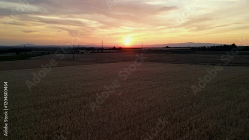 Sonnenuntergang in Frankreich