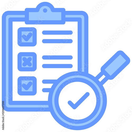 Evaluation Blue Icon
