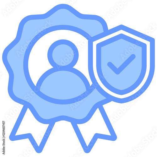 Trustworthiness Blue Icon