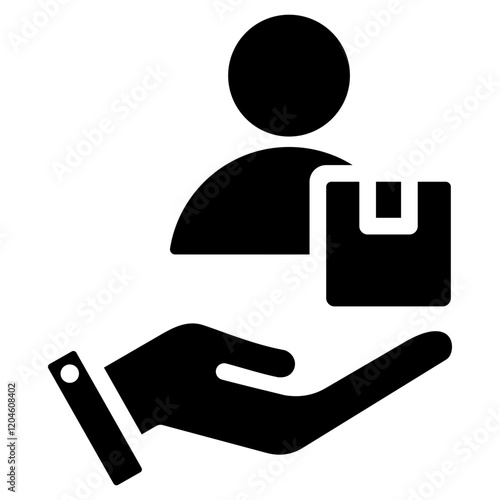 Customer Management Glyph Icon