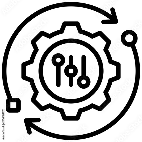 Adaptability Outline Icon