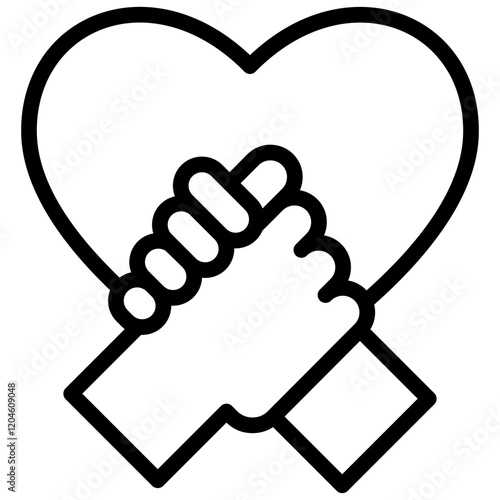 Friendship Outline Icon