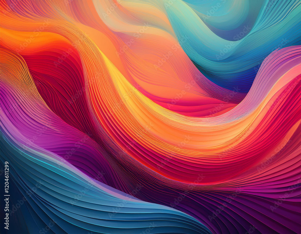 gradient curves in colorful abstract gradient curves in colorful abstract