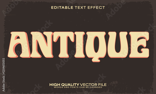 Retro classic text effect, editable text effect and vintage 3d font style bold shadow oldschool poster design