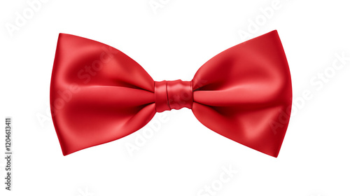Elegant Red Bow Tie Classic Menswear Accessory Formal Event Stylish Gentleman Festive Celebration