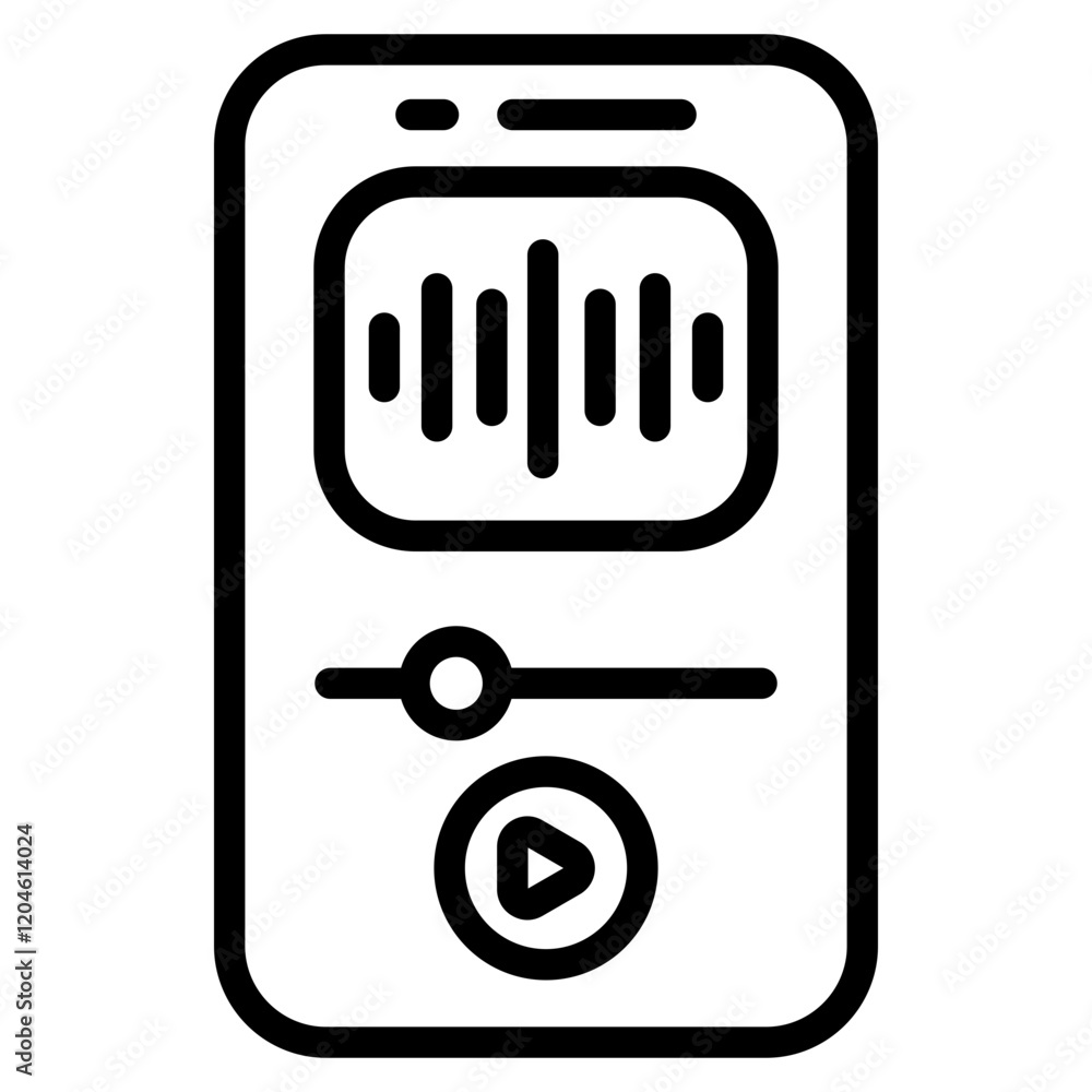 Mp3 Player Icon Element For Design Mp3 Player Icon Element For Design