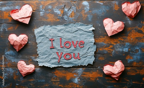 A torn sheet of paper with 