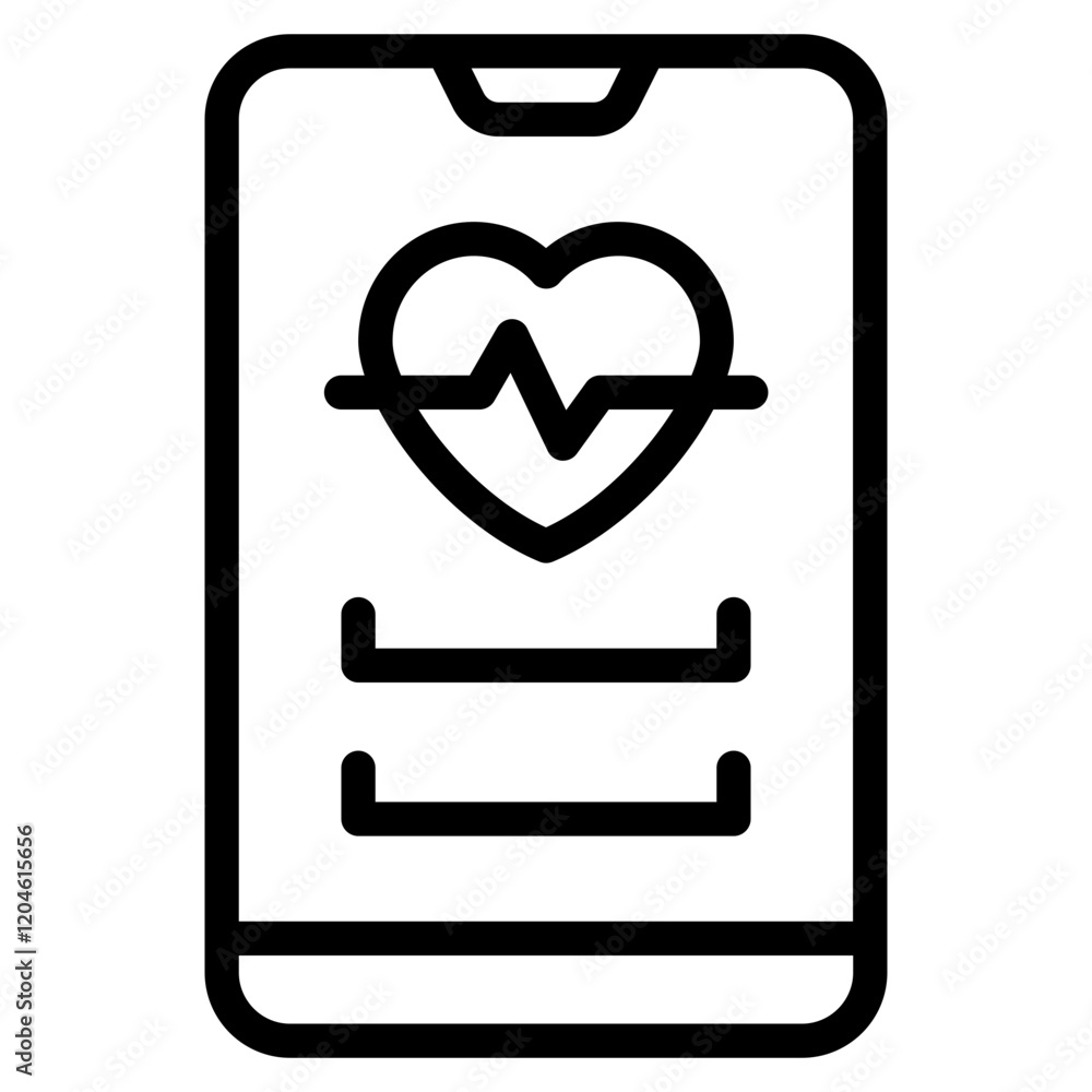 Smartphone with Heartbeat Monitoring Screen Smartphone with Heartbeat Monitoring Screen