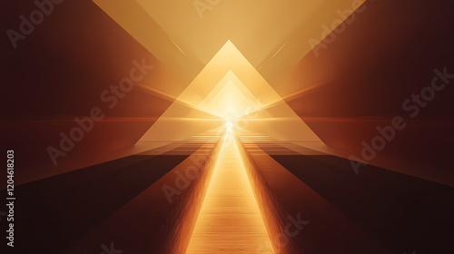 striking geometric pyramid