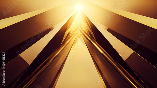 striking geometric pyramid