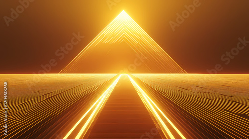 striking geometric pyramid