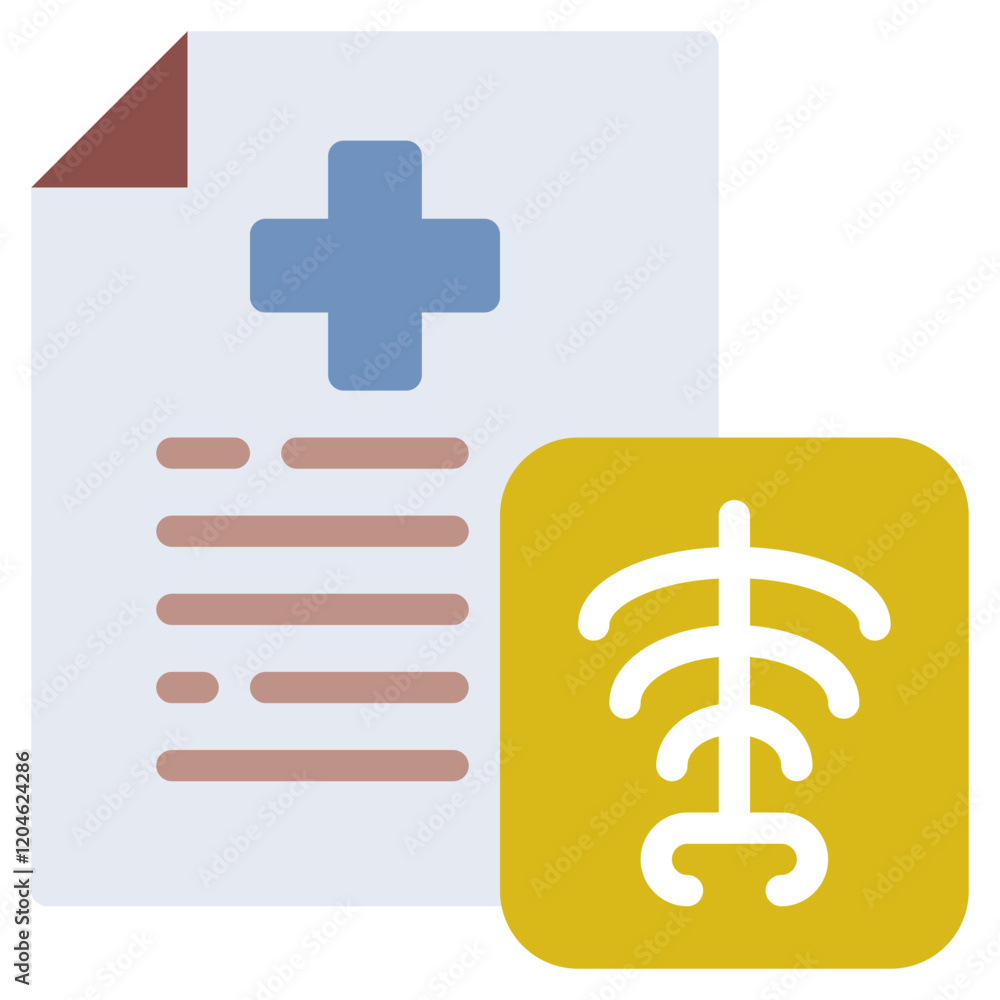Obraz premium Healthcare Document with Medical Symbol