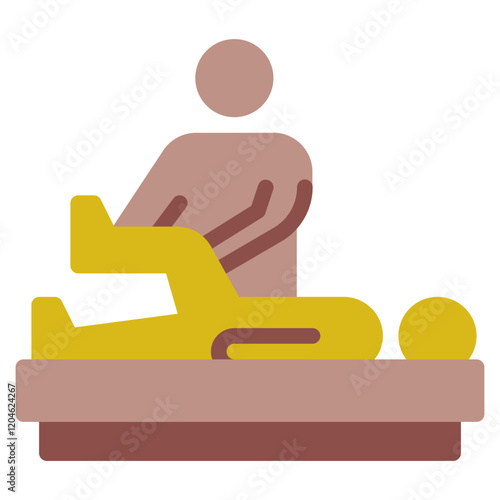 Massage Therapy Session Illustration