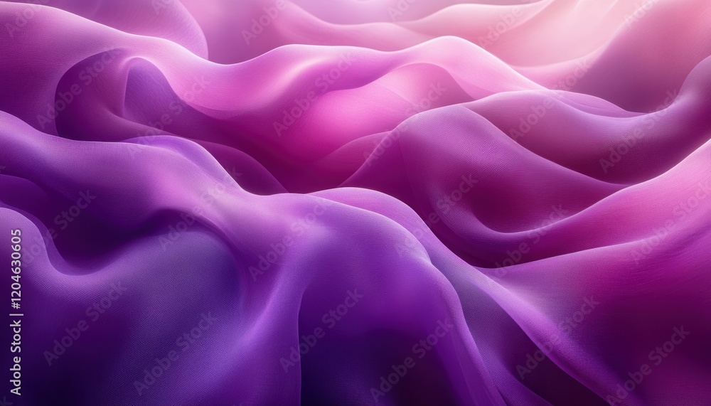 Obraz premium Dynamic Abstract Composition with Flowing Purple Ribbons in Modern Style