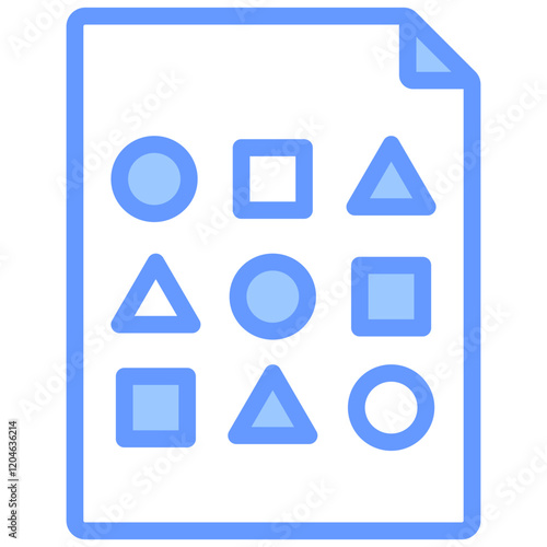 Data Sampling Blue Icon