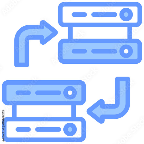 Secondary Data Blue Icon