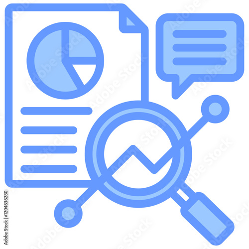 Quantitative Data Blue Icon