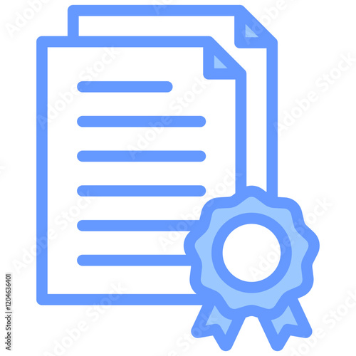 Data Quality Blue Icon
