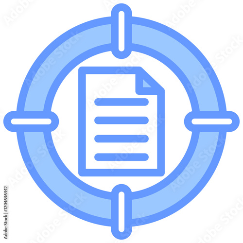 Data Accuracy Blue Icon