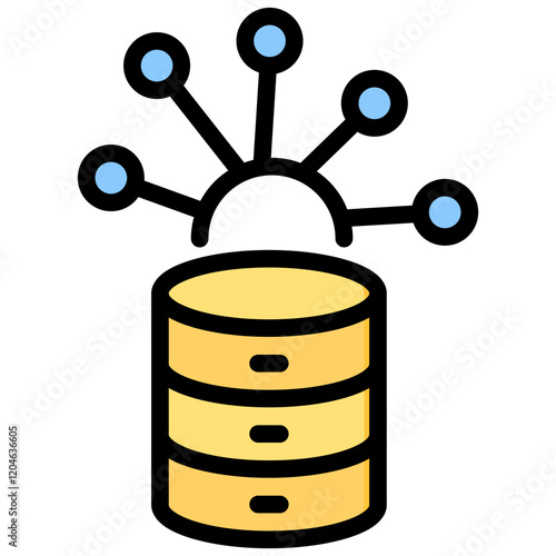 Data Points Outline Color Icon