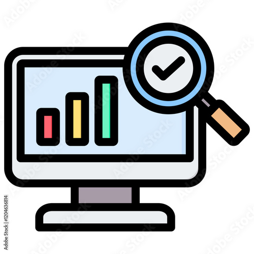 Data Integrity Outline Color Icon