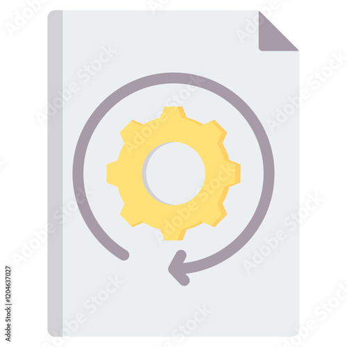 Data Retrieval Flat Icon